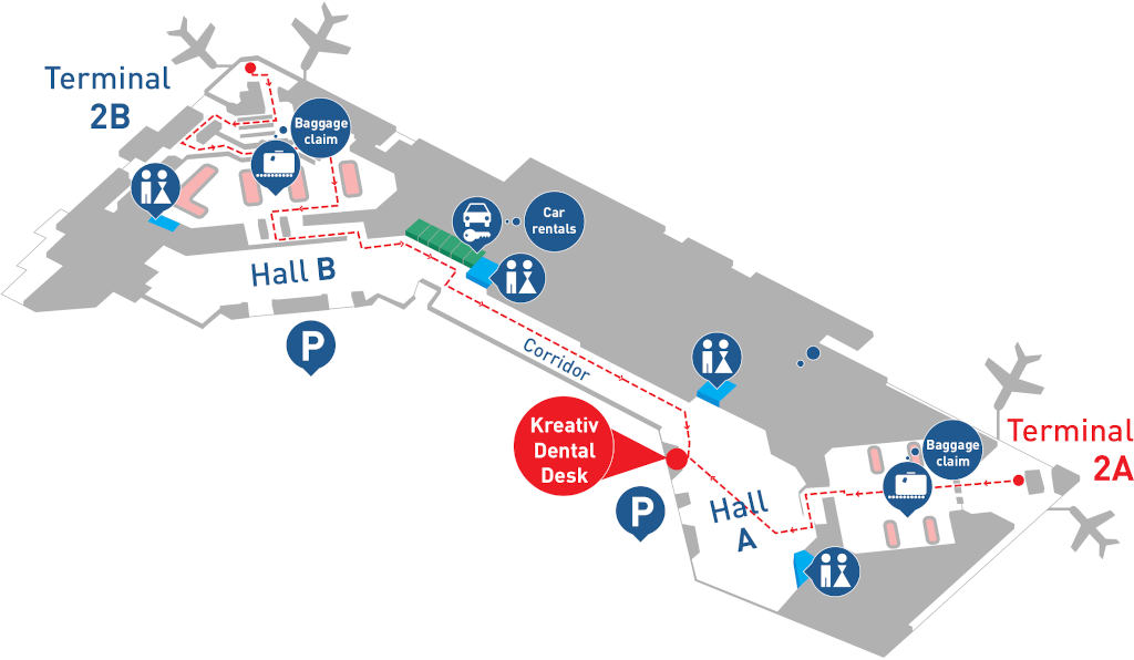 Airport Desk Map